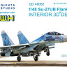 Quinta studio QD48062 Su-27UB (for GWH kit) 3D декаль интерьера кабины 1/48