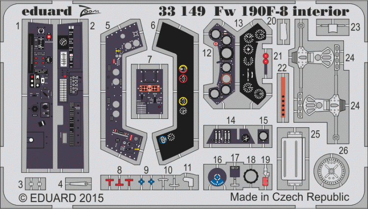 Eduard 33149 Fw 190F-8 interior S.A. 1/32 1/32