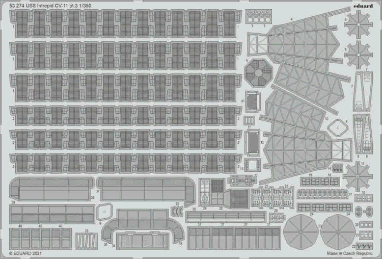 Eduard 53274 USS Intrepid CV-11 pt.3 (TRUMP) 1/350