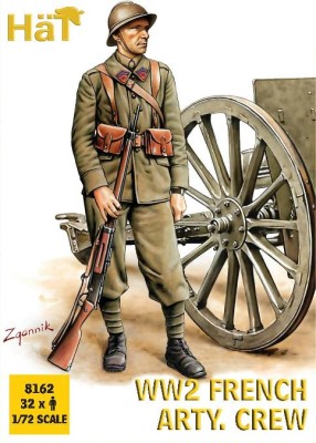 HAT 8162 WWII French Artillery Crew E28B Release (32 figures/box) 1/72