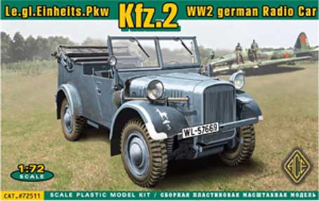 Ace Model 72511 Pkw Kfz.2 WWII German radio car 1/72