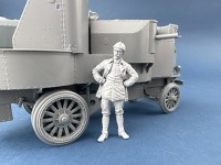 Copper State Models F35-053 Фигура, Офицер немецкого бронеавтомобиля в кожаной куртке 1/35