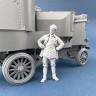 Copper State Models F35-053 Фигура, Офицер немецкого бронеавтомобиля в кожаной куртке 1/35