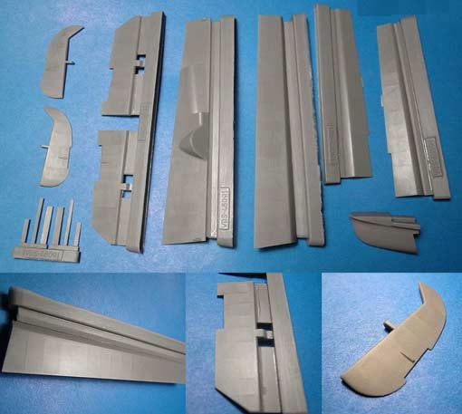 Vector VDS48-091 Bf110C/D/E рулевки и короткий хвост (Dragon) 1/48