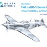 Quinta studio QC48007 Набор остекления ЛаГГ-3 66 серии (Звезда), 1 шт 1/48