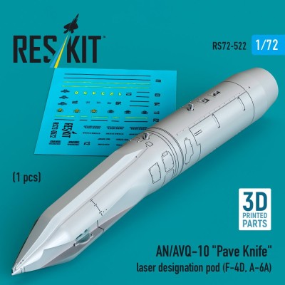 Reskit 72522 AN/AVQ-10 Pave Knife laser design.pod (1 pc.) 1/72