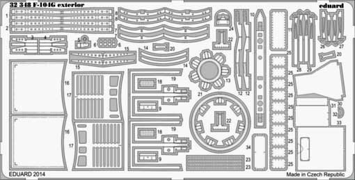 Eduard 32348 F-104G exterior