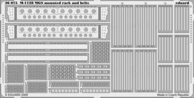 Eduard 36075 M-1128 MGS mounted rack and belts AFV