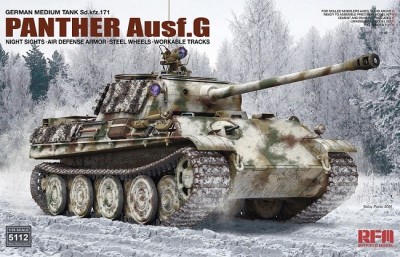 RFM 5112 PANTHER AUSF.G с прибором ночного видения, дополнительной зенитной броней и стальными катками 1/35