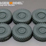 Voyager Model PEA360 Modern US COUGAR 6X6 MRAP Road Wheels Ver.A 6PCES (MENG SS-005) 1/35