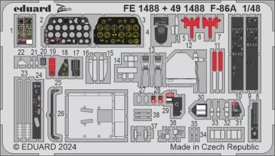 Eduard FE1488 F-86A (CL.PROP) 1/48
