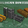 AFV club 35184 105mm HOWITZER AMMO. & ACCESSORIES 1/35
