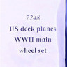 Res-Im RESIM7248 1/72 US deck planes WWII - main wheel set