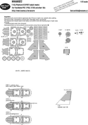 New Ware NWA-M1022 Mask F-4EJ Phantom II EXPERT (FINEM) 1/72