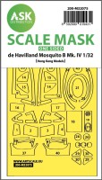 Art Scale 200-M32075 de Havilland Mosquito B Mk.IV canopy frame paint masks (outside only) 1/32