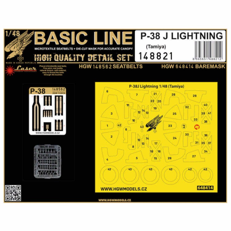 HGW 148821 P-38J Lightning (TAM) BASIC LINE 1/48