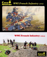 Caesar Miniatures H034 WWI French Infantry (1914) 1/72