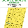 Art Scale 200-M48077 Grumman F4F-3 Wildcat wheels and canopy frame paint masks (inside and outside) 1/48