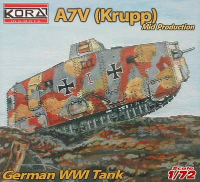 Kora Model A7206 A7V/Krupp/ Mid. 1/72