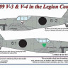 AML AMLC72031 Декали Bf 109 V-3 & V-4 in the Legion Condor 1/72
