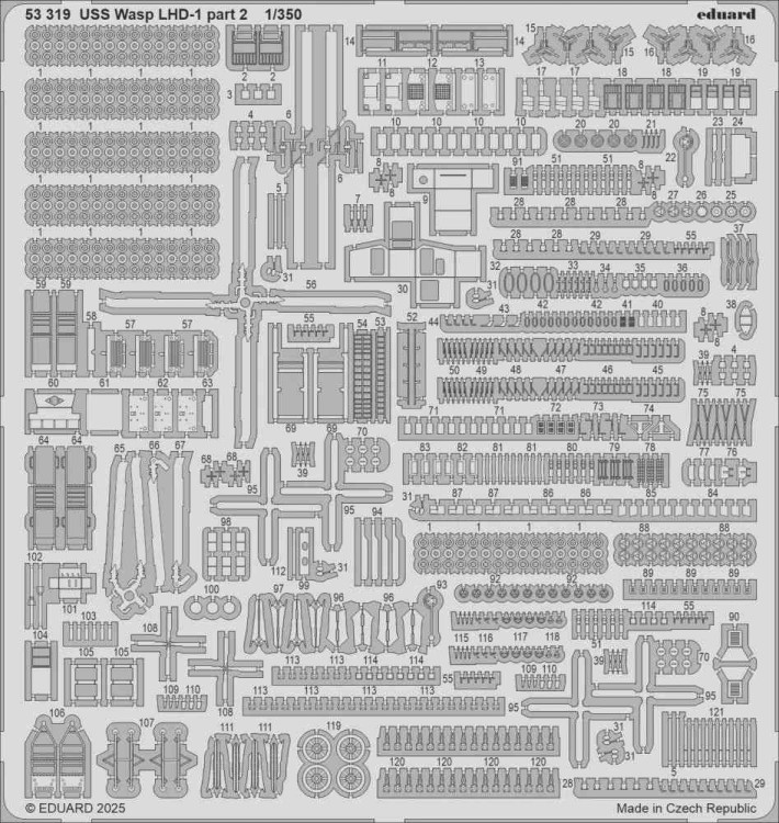 Eduard 53319 SET USS Wasp LHD-1 part 2 (TRUMP) 1/350