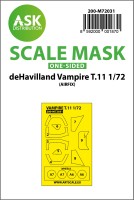Art Scale 200-M72031 de Havilland Vampire T.11 /J-28C wheels and canopy frame paint masks (outside only) 1/72