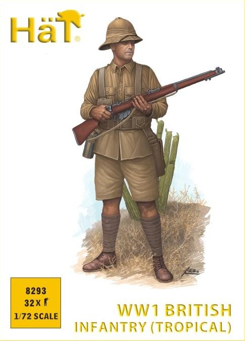 HAT 8293 British Infantry (tropical) (WWI) (32 figures/box) 1/72
