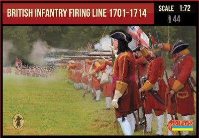 Strelets STR23272 British Infantry Firing Line 1701-1714 Spanish Succession War 1/72