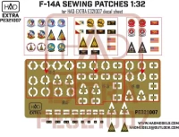 HAD PE321007 F-14A Sewing Patches (PE set) Vol.2 1/32