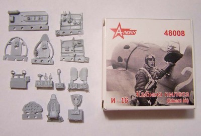 A-resin 48008 И-16 Кабина пилота (Eduard kit) 1/48