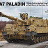 RFM 5129 Американская самоходная гаубица M109A7 Paladin с металлическим стволом и рабочими траками 1/35