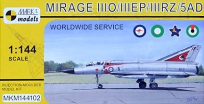 Mark 1 Models MKM-144102 Mirage IIIO/EP/RZ/5AD 'Worldwide' (4x camo) 1/144