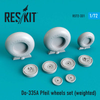 Reskit RS72-0331 Do-335 А Pfeil wheels set (weighted) Dragon, Revell, Hobby Boss 1/72