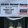 Kora Model DS72115 Hawker Hart British - Wheels set (AIRFIX) 1/72