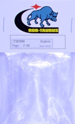 Rob Taurus 72098 Vacu Canopy F-5E/N Tiger II open/closed (ITA) 1/72
