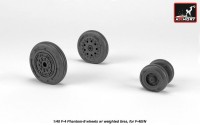 Armory ARAW48323 McDonnell F-4 Phantom II wheels with weighted tires/tyres, early production 1/48