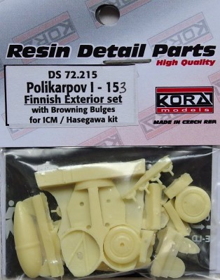 Kora Model DS72215 Polikarpov I-153 Finnish Exter.set (ICM/HAS) 1/72
