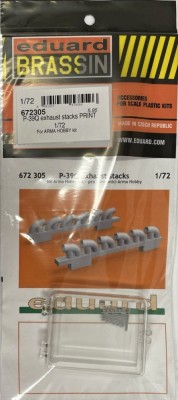 Eduard 672305 BRASSIN P-39Q exhaust stacks PRINT (ARMA H.) 1/72