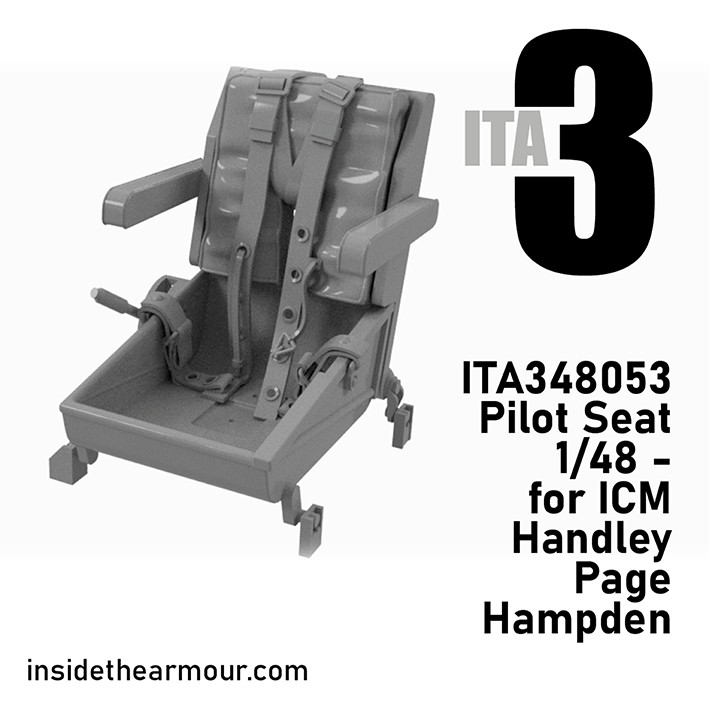 Inside the Armour ITA348053 Handley-Page Hampden B Mk.I Pilot's Seat 1/48