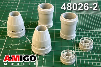 Amigo Models AМG 48026-2 Су-57 сопло двигателя АЛ-41Ф1С 1/48
