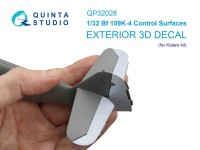 Quinta studio QP32028 Рулевые поверхности Bf 109K-4 (Kotare) 1/32