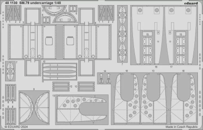 Eduard 481130 SET SM.79 undercarriage (EDU) SET