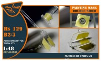 Clear Prop CPA48086 Hs 129B2/3 double-sided painting mask (TAKOM) 1/48