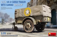Miniart 35443 G-518 US 1t Cargo Trailer w/ Canvas 'Ben Hur' 1/35