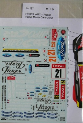 Reji Model 197 Ford Fiesta WRC (Rally Monte Carlo 2012) 1/24