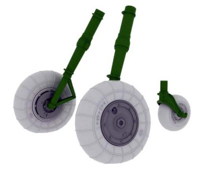 Eduard 632040 Bf 109G-10 wheels