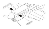 CMK Q72200 P-40E Exhausts for Aca/ Airf. /Has/ Hobby Boss 1/72