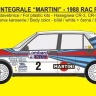 Reji Model 395 1/24 Transkit Delta HF Integrale 1988 RAC Winner 1/24
