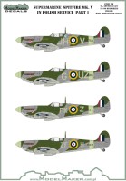 Model Maker Decals D72133 Supermarine Spitfire Mk.V in Polish service part I 1/72