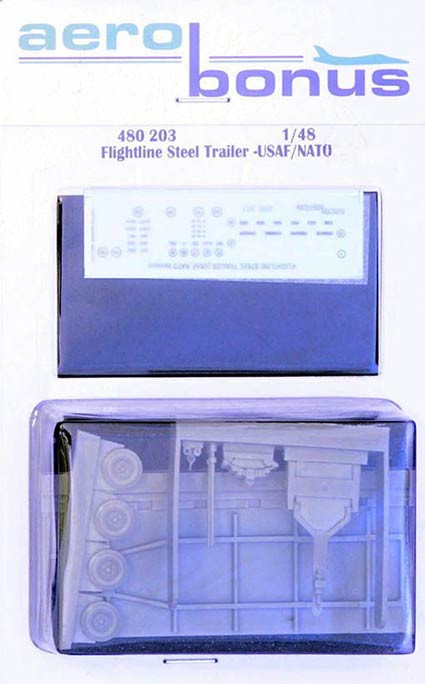 Aerobonus 480203 Flightline steel trailer - USAF/NATO 1/48